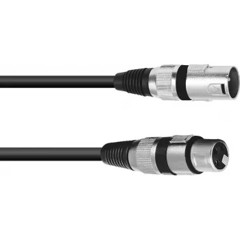 Kalbėtojo kabelis PSSO XLR 2x2,5 mm², 3 m, juodas