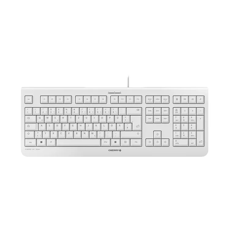 CHERRY KC 1000 klaviatūra Office USB QWERTZ Vokiška Pilka