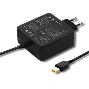 Maitinimo adapteris QOLTEC 51766 65W AC-DC 20V 3,25A IBM/Lenovo, juodas, 1,75m laidas