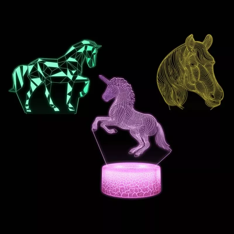 Manta SNL116RGB RGB 3D arklio dekoratyvinė LED lempa