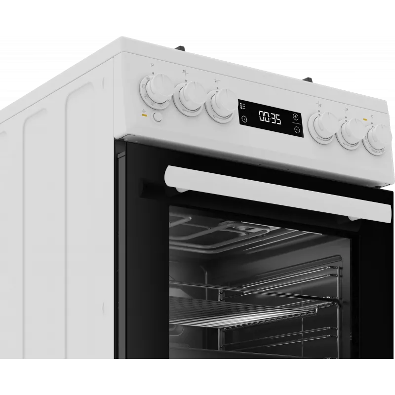 Kombinuota dujinė viryklė su elektrine orkaite BEKO FSM51339DWDS 50 cm, balta, energijos klasė A