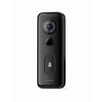 Xiaomi 3S juodas IP65 belaidis ir laidinis vaizdo durų skambutis, 2K, 180°