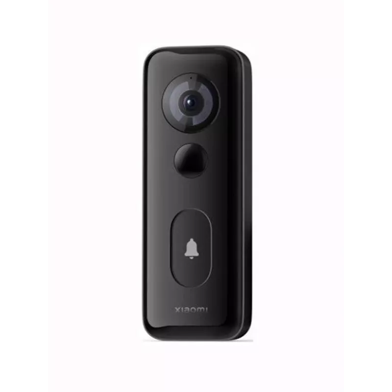 Xiaomi 3S juodas IP65 belaidis ir laidinis vaizdo durų skambutis, 2K, 180°