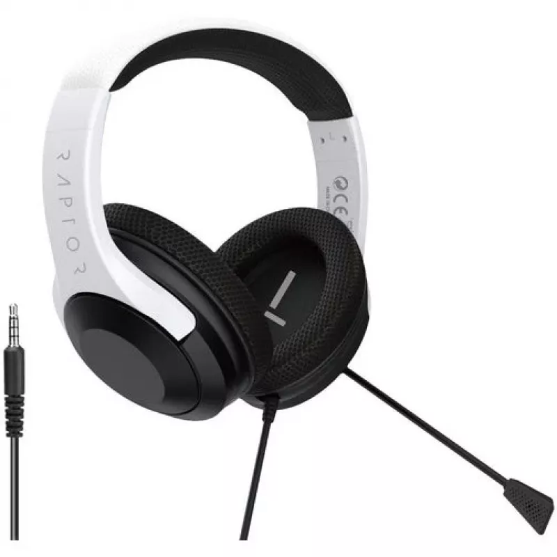 Ausinės Raptor H300 White PlayStation 5 3,5 mm lizdu