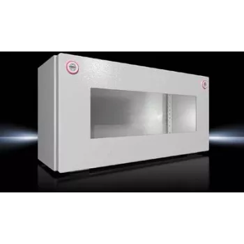 Korpusas elektrinis Rittal 1610.000 — polikarbonatinis dangtis, plieninis pagrindas, IP65, 400×155×200 mm