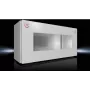 Korpusas elektrinis Rittal 1610.000 — polikarbonatinis dangtis, plieninis pagrindas, IP65, 400×155×200 mm