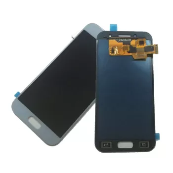 Originalus LCD ekrano modulis Samsung Galaxy A3 (2017, Pilka) su rėmeliu