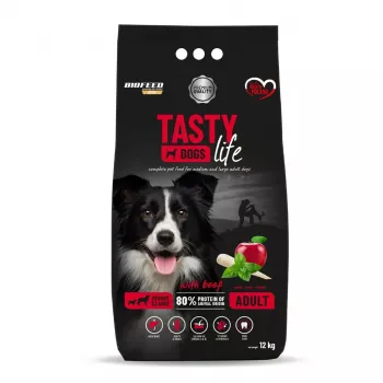 BIOFEED Tasty Life medium & large Beef - sausas šunų maistas - 12 kg