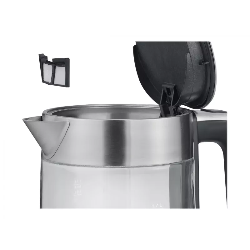 Elektrinis virdulys Severin 1,7 l 2200 W juodas nerūdijantis plienas permatomas