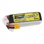 Akumuliatorius Tattu R-Line 550mAh 14.8V 95C 4S1P – LiPo paketas RC modeliams