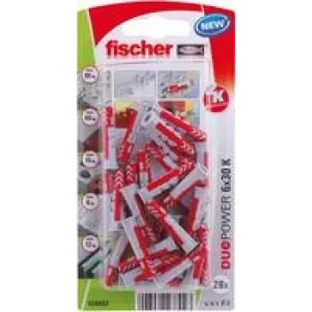 Fischer DuoPower 6 x 30 K NV sieninis kaištis 30 mm 534993 1 rinkinys (534993)