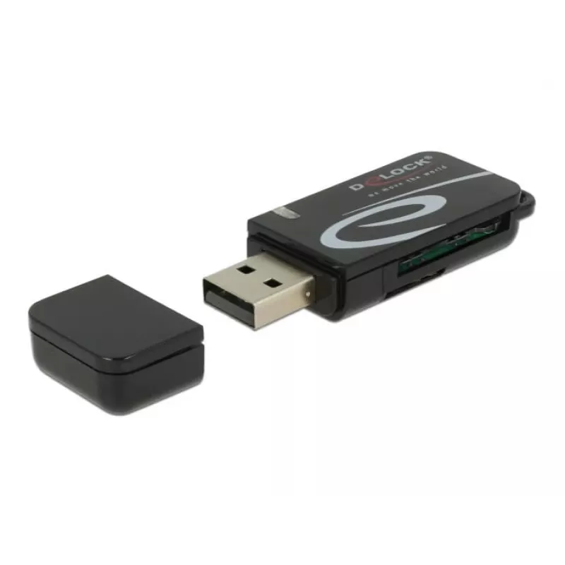 Card Reader DeLOCK Mini USB 2.0 su SD ir Micro SD lizdais