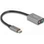 Išorinė USB garso kortelė DELOCK 67071 – 16 bitų, 48 kHz, 3,5 mm ausinės, aliumininis korpusas, 0,15 m kabelis