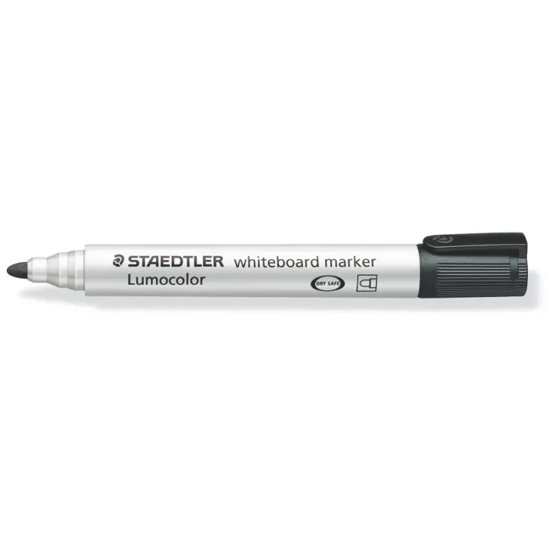 Markeriai Staedtler Lumocolor 351 WP4, 4 vnt., juoda, mėlyna, žalia, raudona, bullet antgalis
