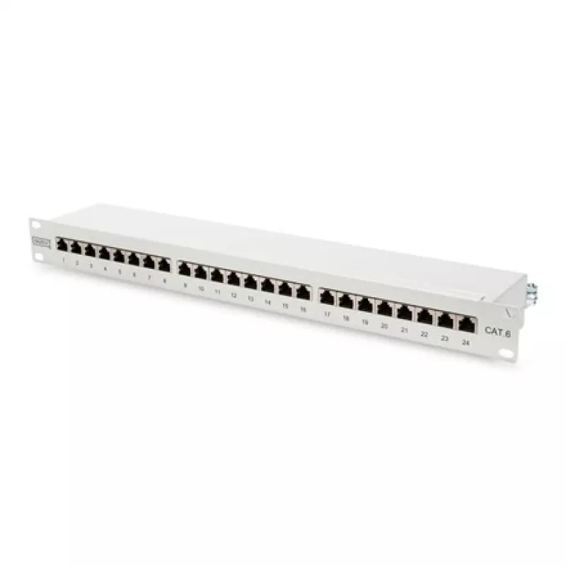 Patch Panel Digitus CAT 6 Class E DN-91624S, 24 prievadai, 1U, 19 inch