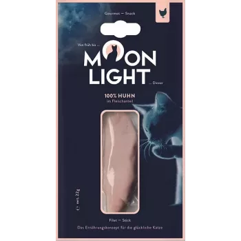 Šlapias kačių ėdalas MOONLIGHT Dinner Vištienos Filė 22 g maišelis, suaugusioms, hipoalerginis skanėstas, 65% drėgmės, 23,5% baltymų
