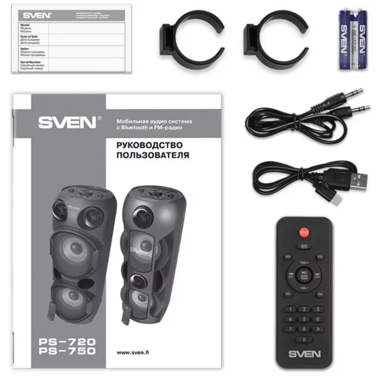 SVEN PS-720 80W garsiakalbis BT juodas