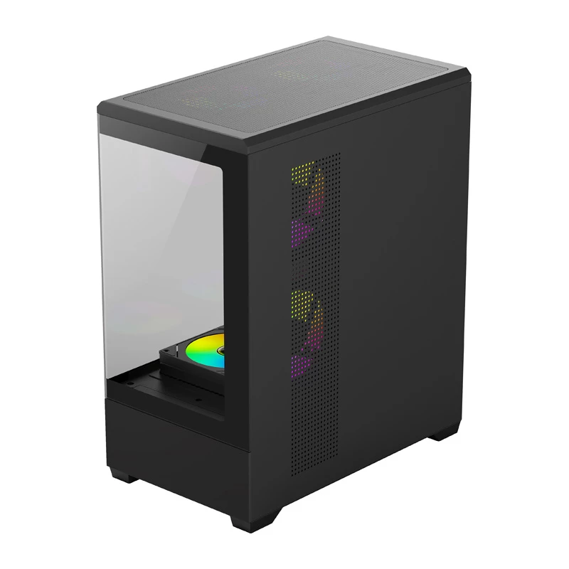 Korpusas DarkFlash C365 (juodas) su 5 ventiliatoriais