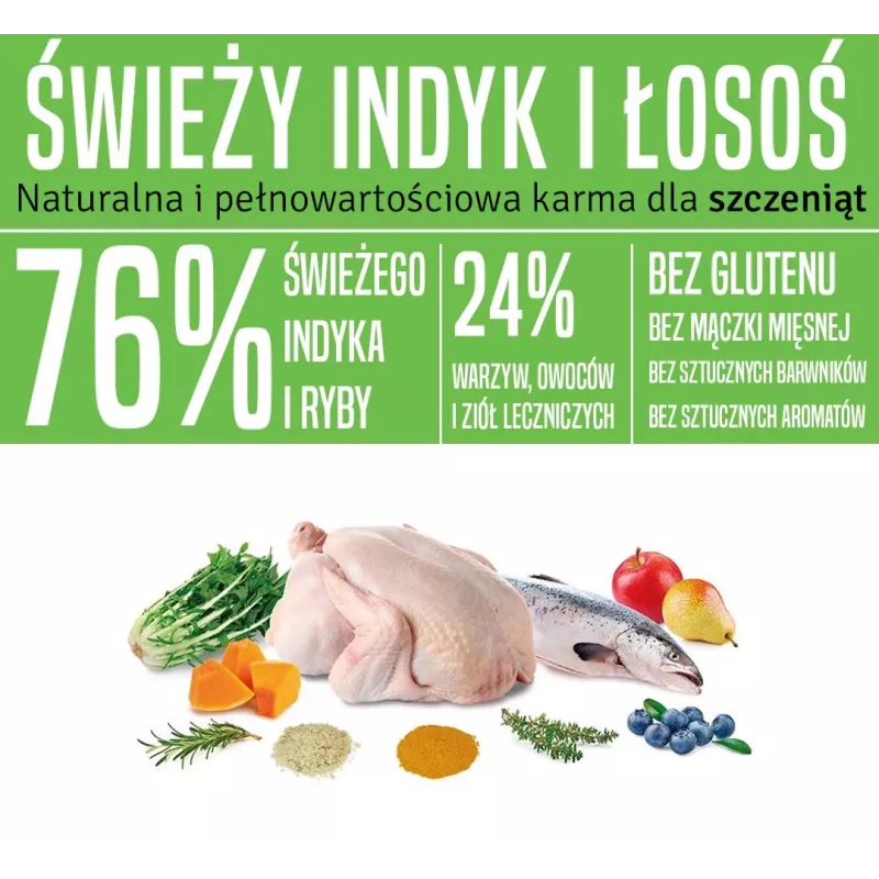 ARQUIVET Fresh Puppy Turkey and Salmon - pusiau drėgnas šunų ėdalas - 10 kg