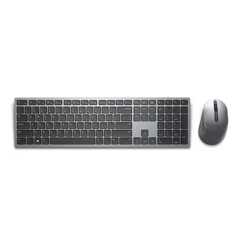 Belaidis klaviatūros ir pelės rinkinys Dell KM7321W Titan Grey su baterijomis