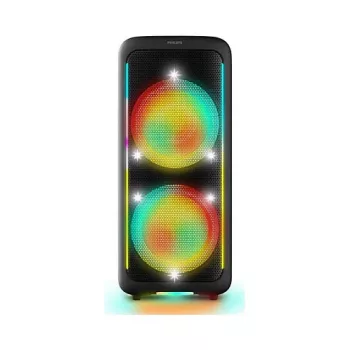 Nešiojamas vakarėlių garsiakalbis Philips TAX5000E/10, 2 krypčių, 100 W RMS, Bluetooth, 20–20000 Hz, 4 Ω, juodas