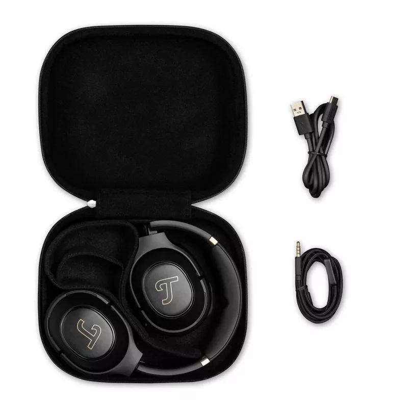 Ausinės Teufel REAL BLUE PRO belaidės antgalvinės žaidimams Bluetooth juodos