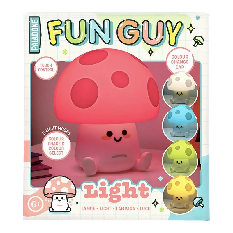 Stalinė lempa Paladone Fun Guy Mushroom Light – naujoviška grybo formos LED naktinė lemputė
