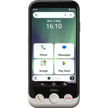 Išmanusis telefonas Doro Aurora A10 4,5 colio 4 GB RAM 64 GB juoda / balta