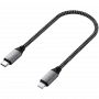 Satechi ST-TCL10M USB-C į USB-C/Lightning laidas, 0,25 m, juodai pilkas