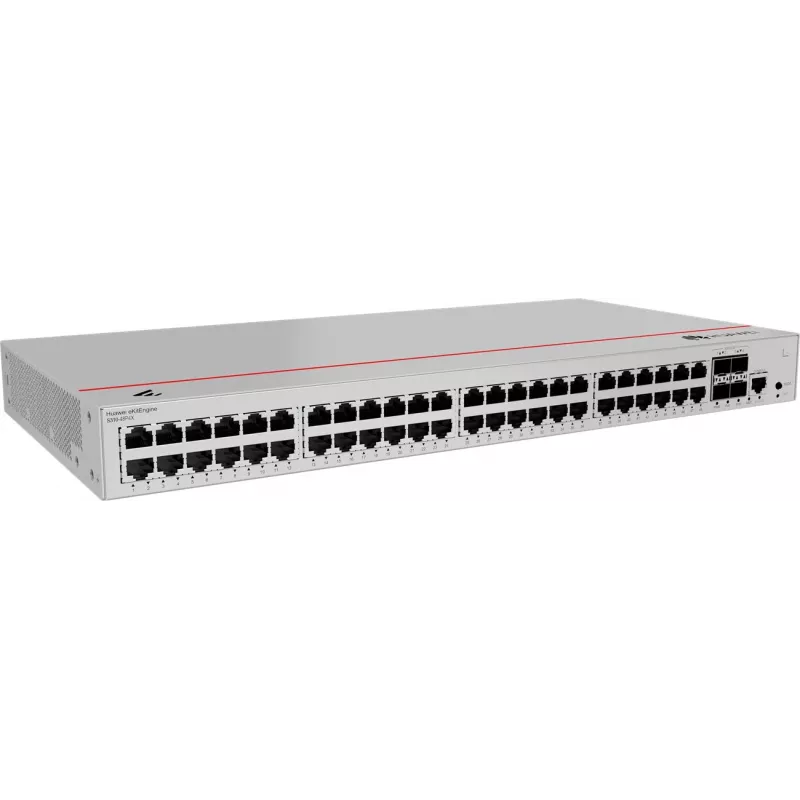 Komutatorius HUAWEI S310-48P4X — 48x Gigabit Ethernet (10/100/1000) RJ-45, 4x SFP+, PoE, 1U stovas