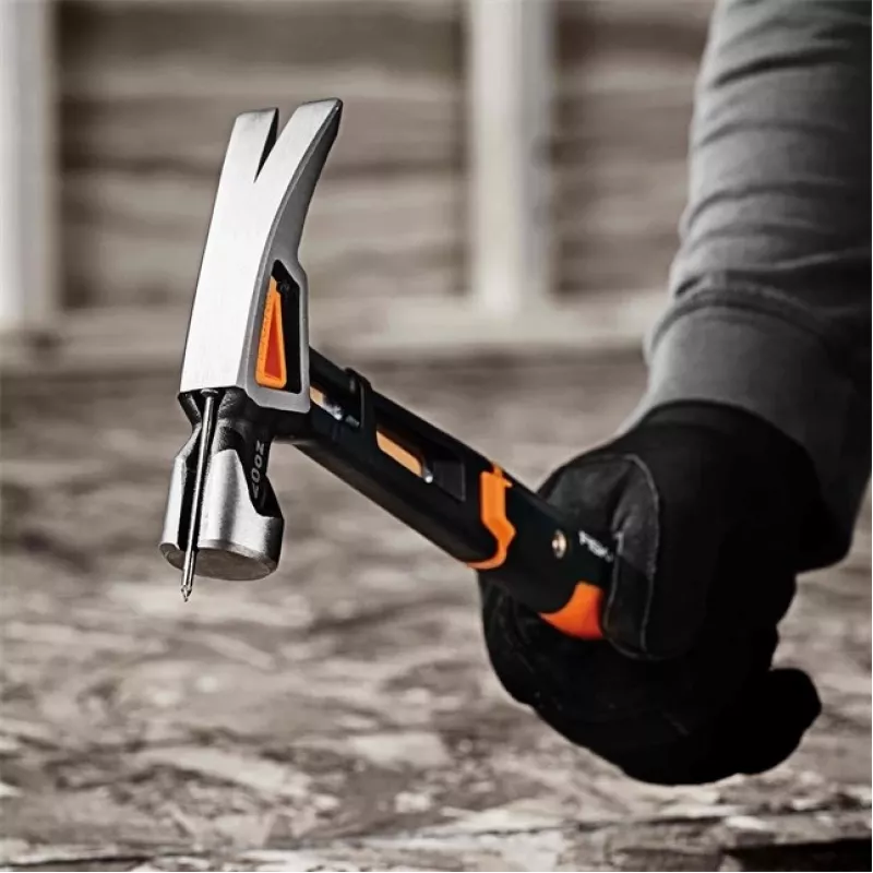 Fiskars 1020214 plaktukas nagų traukimui Juoda, Metalinė, Oranžinė