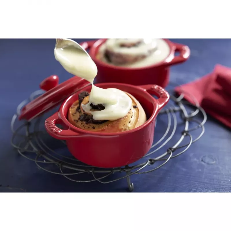 Staub Mini Cocotte Round, 4 vnt. - 200 ml, Raudona