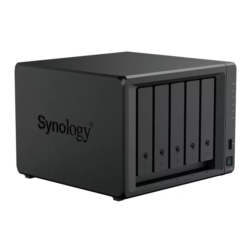 Synology DiskStation DS1525+ NAS / saugyklos serveris Ryzen Embedded V1500B 8 GB DDR4 0 TB Juoda