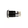 DimasTech Vandalism Switch/Button 19mm Blackline Dot RGB PD218 – Atsparus vandalizmui mygtukas su RGB foniniu apšvietimu