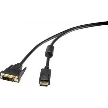 Renkforce RF-3301148 vaizdo kabelis-adapteris 0,5 m DisplayPort DVI-D juodas