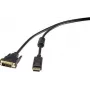 Renkforce RF-3301148 vaizdo kabelis-adapteris 0,5 m DisplayPort DVI-D juodas