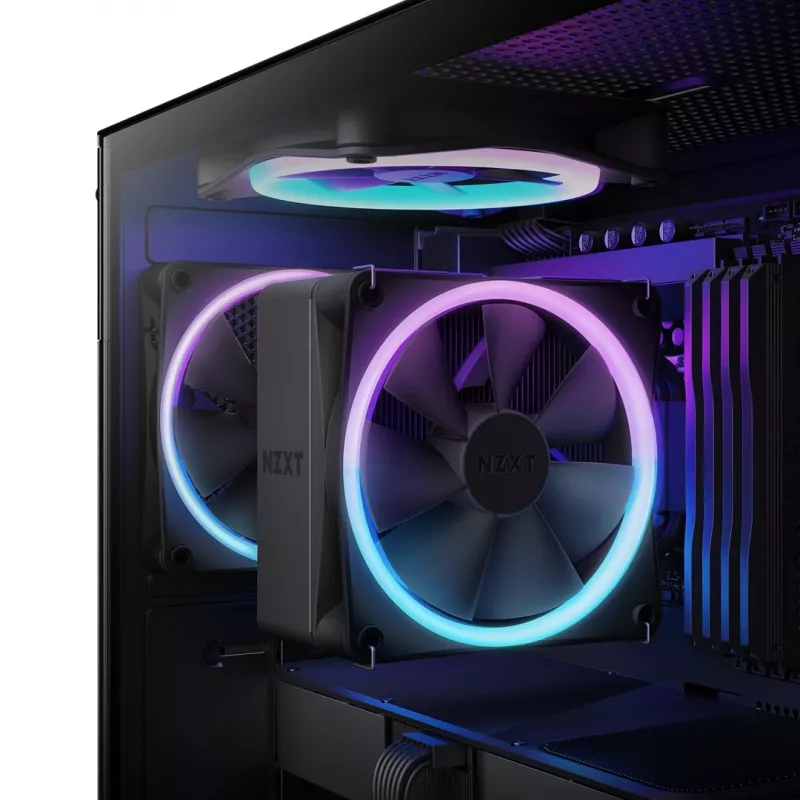 NZXT T120 RGB procesoriaus oro aušintuvas 12 cm juodas 1 vnt.