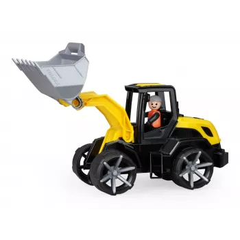Buldozeris žaislinis Lena Truxx 2 atvira dėžė 04512, plastikinis statybinis automobilis, stumiamas, kompaktiškas