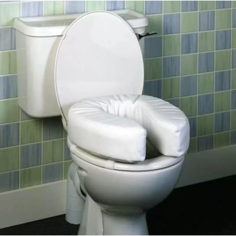 Minkštas pakeliamas tualeto sėdynės antdėklas, 5 cm