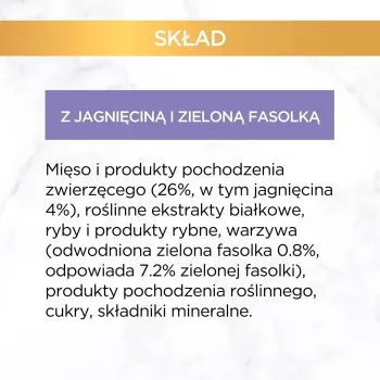 GOURMET GOLD - Sotus pyragas su ėriena ir šparaginėmis pupelėmis 85g