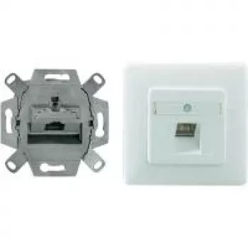 Kištukinis lizdas RJ-45 Rutenbeck 138112030 Baltas