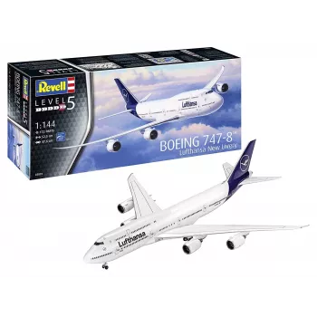 Replė Revell Boeing 747-8 Lufthansa nauja dažymo schema