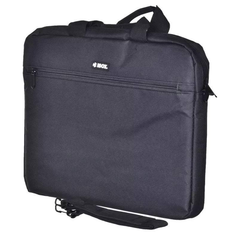 Portfelis iBOX TN6020, skirtas 39,6 cm (15,6 col.) nešiojamiesiems kompiuteriams – nailonas, juoda, peties diržas
