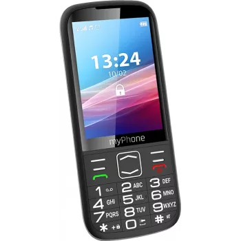 Mobilusis telefonas myPhone HALO 4 LTE, juodas, 3.5 colio TFT, 128 MB, 64 MB, Dual SIM, 3G, Bluetooth, 2 MP kamera, 2500 mAh