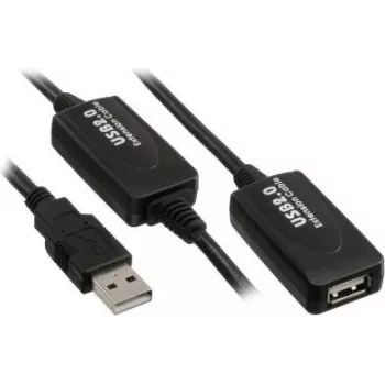 USB ilginimo laidas Kindermann 5771000110 USB 2.0 10 m Juodas