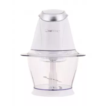 Elektrinis smulkintuvas CLATRONIC MZ 3579 — 250 W, 1 L, nerūdijančio plieno peiliai, ledo smulkinimas, baltas