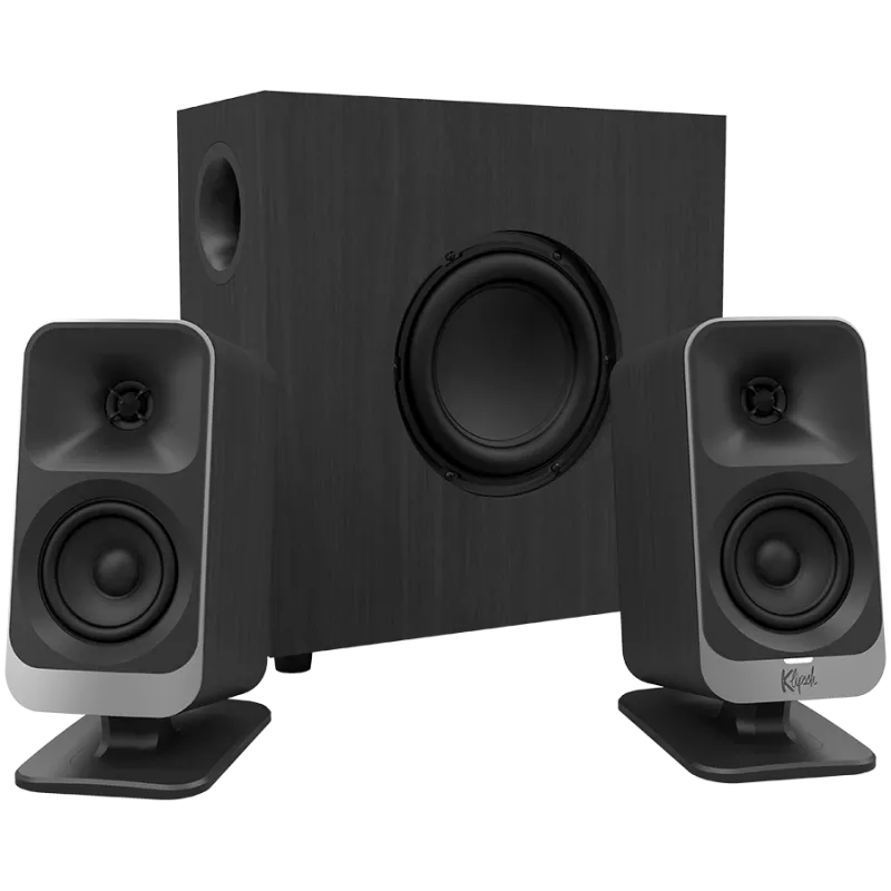 Garsiakalbiai KLIPSCH ProMedia Lumina Black – stalinė daugialypės terpės garsiakalbių sistema