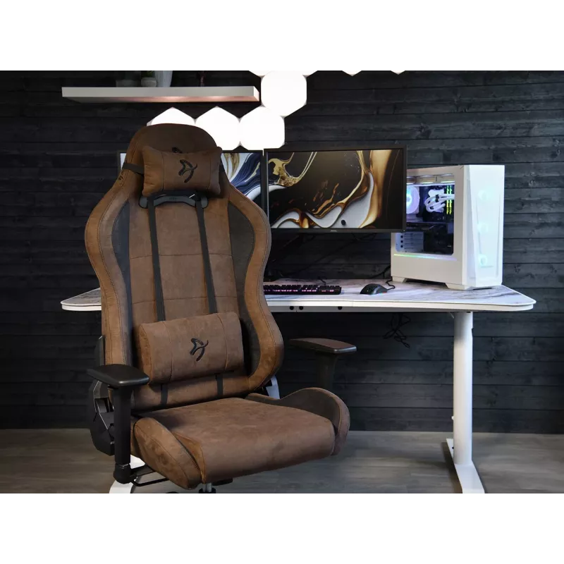 Žaidimų kėdė Arozzi Torretta SuperSoft ergonominė ruda
