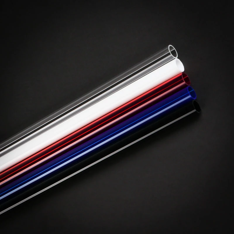 BitsPower Rigid Crystal Link Tube 12/10 mm (išorinis 12 mm / vidinis 10 mm), 1000 mm ilgio, baltas