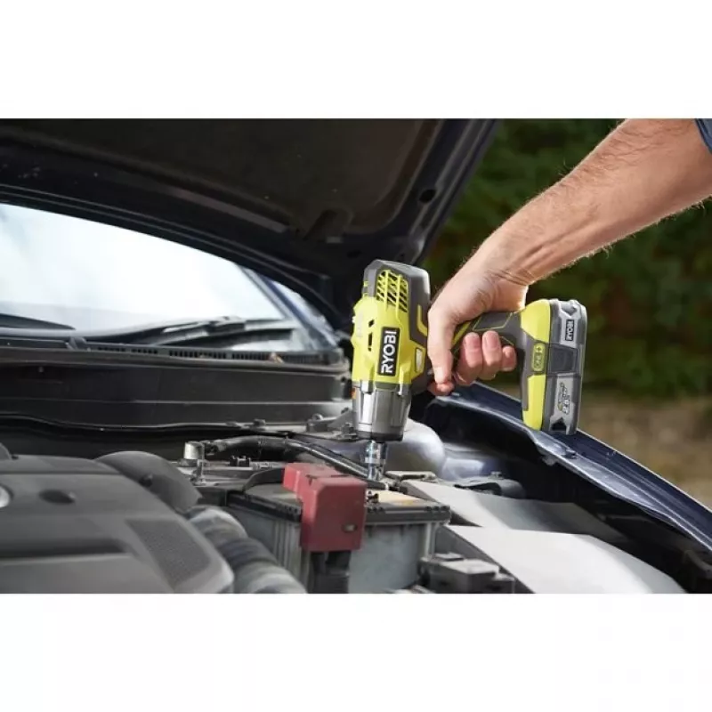 Ryobi R18IW3 smūginis suktuvas 1/2 inch One+ 18V 2,0Ah juoda, žalia